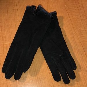 Black Leather Gloves